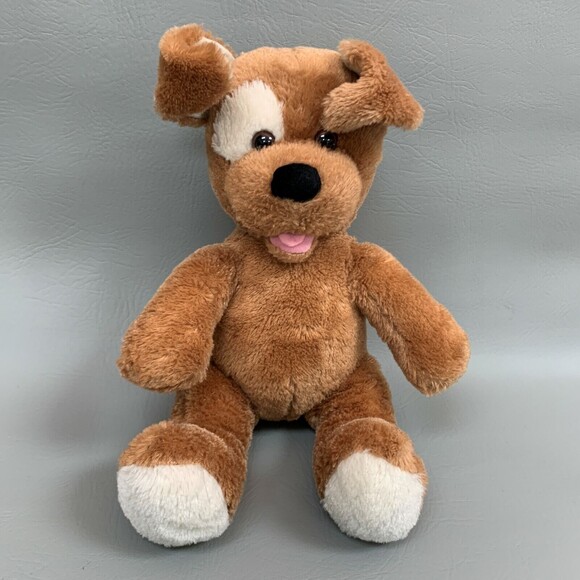 Build a Bear Plush Stuffed Puppy Dog Animal Floppy Ears Light Brown 11" Sitting - Picture 2 of 8